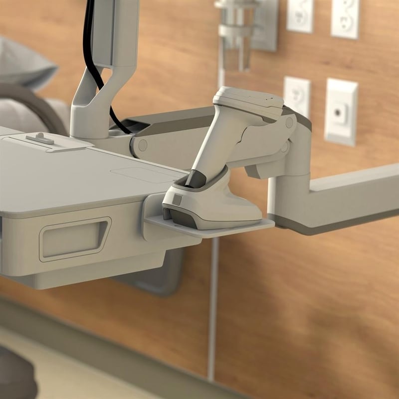Ergotron CareFit Mounting Bracket for Scanner - White - Thumbnail 2