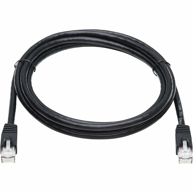 Eaton Tripp Lite Series Cat6a 10G Snagless UTP Ethernet Cable (RJ45 M/M), Black, 7 ft. (2.13 m) - Thumbnail 2