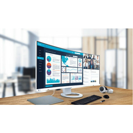 EIZO FlexScan EV3895 38" Class UW-QHD+ Curved Screen LCD Monitor - 24:10 - Black - Thumbnail 4