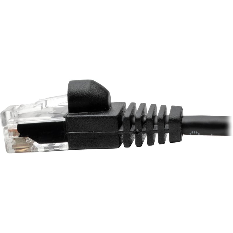 Eaton Tripp Lite Series Cat6a 10G Snagless Molded Slim UTP Ethernet Cable (RJ45 M/M), Black, 2 ft. (0.61 m) - Thumbnail 5