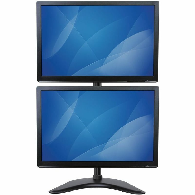 StarTech.com Vertical Dual Monitor Stand, Heavy Duty Steel, Monitors up to 27" (22lb/10kg), Vesa Monitor, Computer Monitor Stand - Thumbnail 5