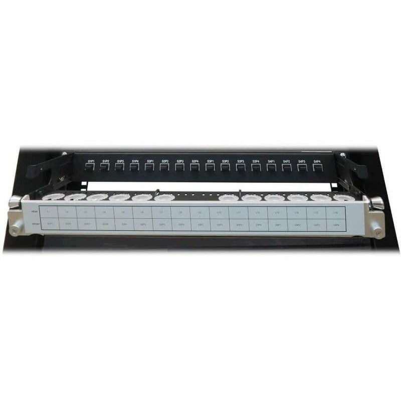 Tripp Lite by Eaton Spine-Leaf MPO Panel with Key-Up to Key-Up MTP/MPO Adapter - 12F MTP/MPO-PC M/M 8F OM4 Multimode 16 x 16 Ports 1U - Thumbnail 3