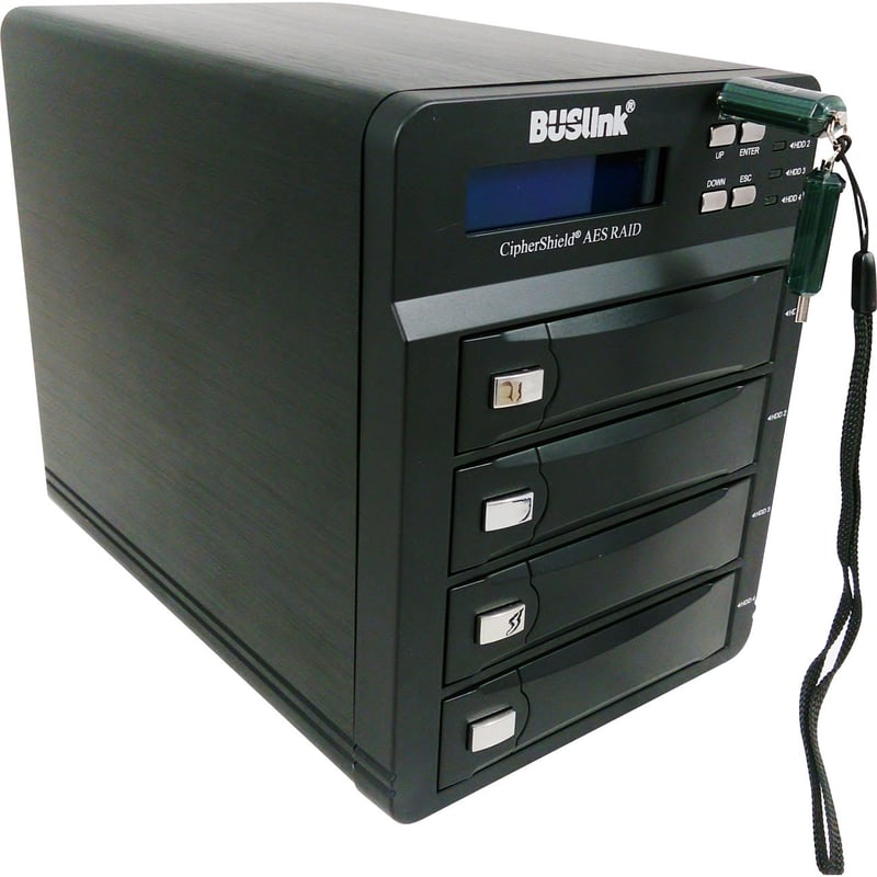 32T SSD 4-BAY 256AES USB3.2G1 ESATA - Thumbnail 1
