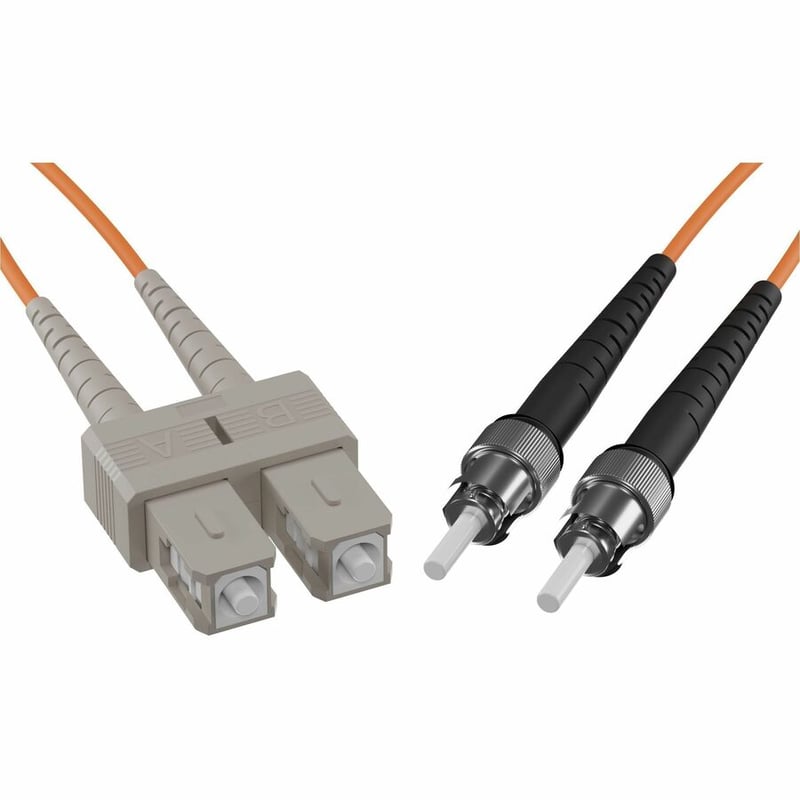 10 METER SC-ST OM1 1GIG FIBER OPTIC CABLE, ORANGE, OFNR, 62.5/125 FIBER, MULTIMO - Thumbnail 3