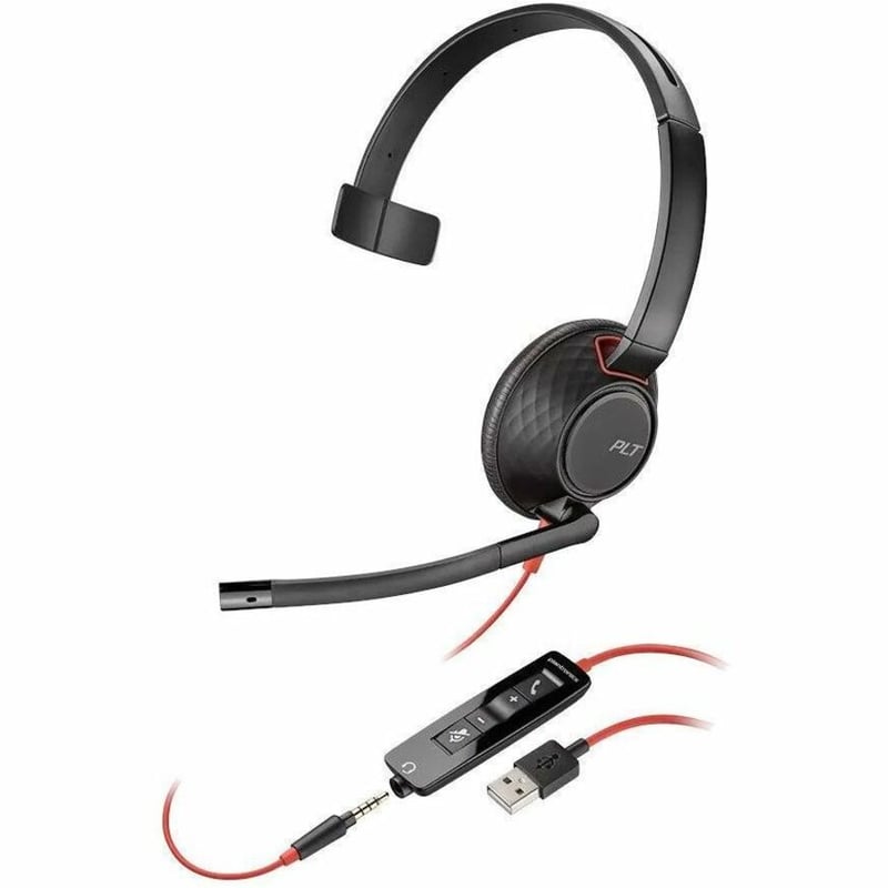 HP POLY BLACKWIRE 5210 USB HEADSET - Thumbnail 1