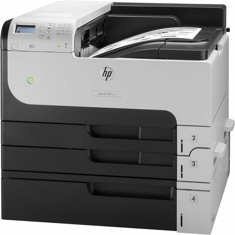 HP LaserJet 700 M712XH Desktop Laser Printer - Monochrome - Thumbnail 3