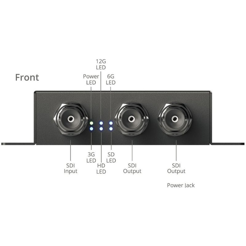 SIIG 1x4 12G SDI Distribution Amplifier - 70M - Thumbnail 3
