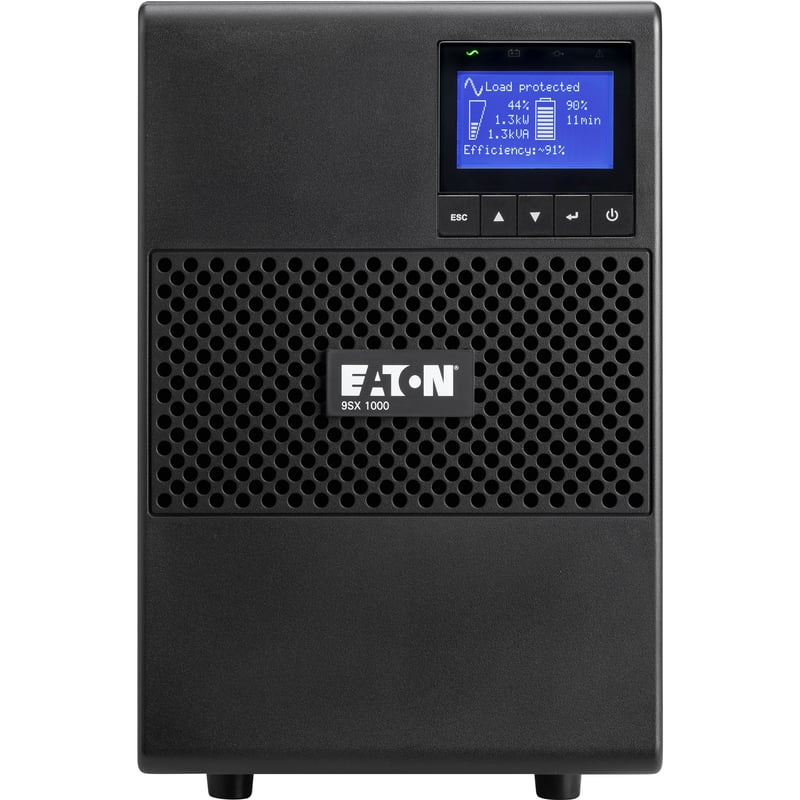 Eaton 9SX 1000VA 900W 208V Online Double-Conversion UPS - 6 C13 Outlets, Cybersecure Network Card Option, Extended Run, Tower - Thumbnail 1