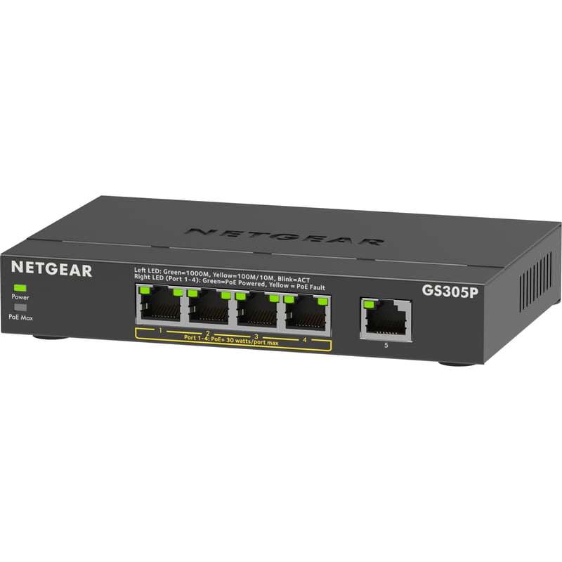 Netgear GS305P Ethernet Switch - Thumbnail 1