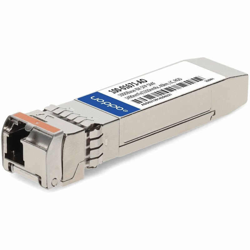 AddOn Calix 100-01671 Compatible TAA Compliant 1000Base-BX SFP Transceiver (SMF, 1490nmTx/1310nmRx, 40km, LC, Rugged) - Thumbnail 1