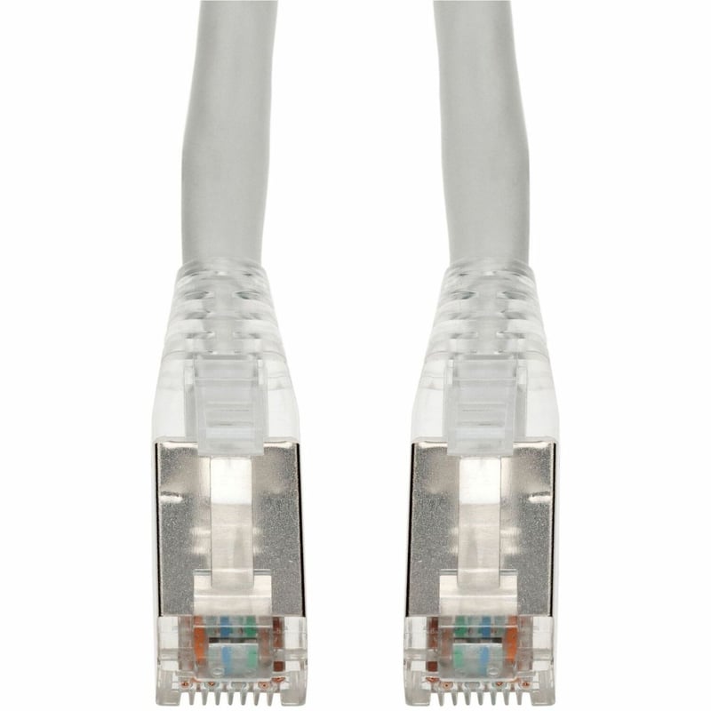 AddOn 15ft White CAT 6 Shielded PVC Ethernet Cable Snagless Easy Clear Boot TAA RJ-45 M/M - Thumbnail 1