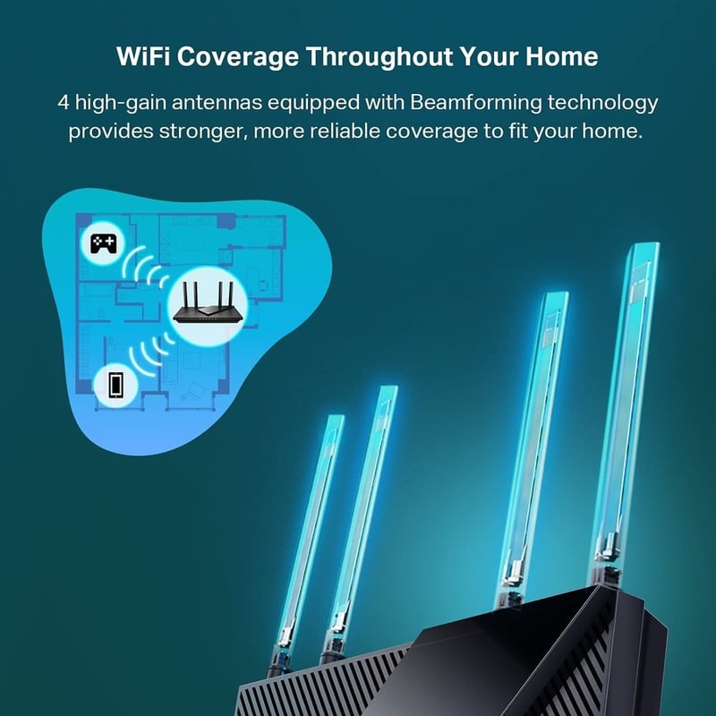 TP-Link Archer AX55 - Wi-Fi 6 IEEE 802.11ax Ethernet Wireless Router - Thumbnail 4
