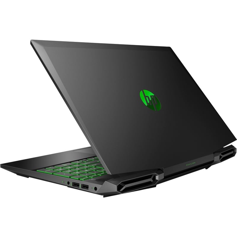 HP Pavilion Gaming 15-dk0000 15-dk0030nr 15.6" Gaming Notebook - Intel Core i7 9th Gen i7-9750H - 8 GB - 256 GB SSD - Shadow Black, Green Chrome - Thumbnail 2