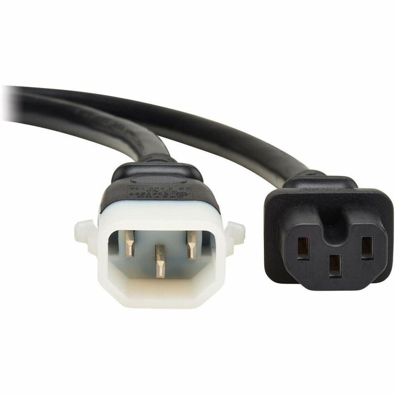 PDU POWER CORD C15 P-LOCK C14 HEAVY-DUTY 15A 250V 14AWG 3FT BLACK - Thumbnail 3