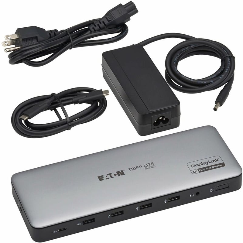 USB-C UNIV DOCK TRIPLE DISPLAY 4K HDMI DP GBE 100W PD CHARGING - Thumbnail 3