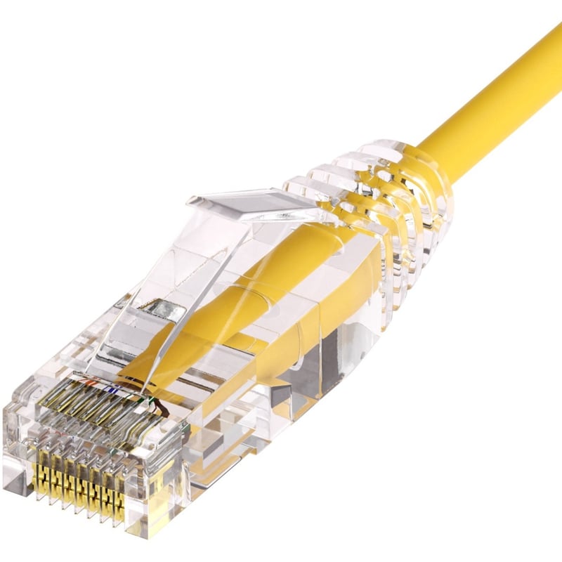 UNC CAT6A SLIM PATCH CABLE 20 FT YELLOW