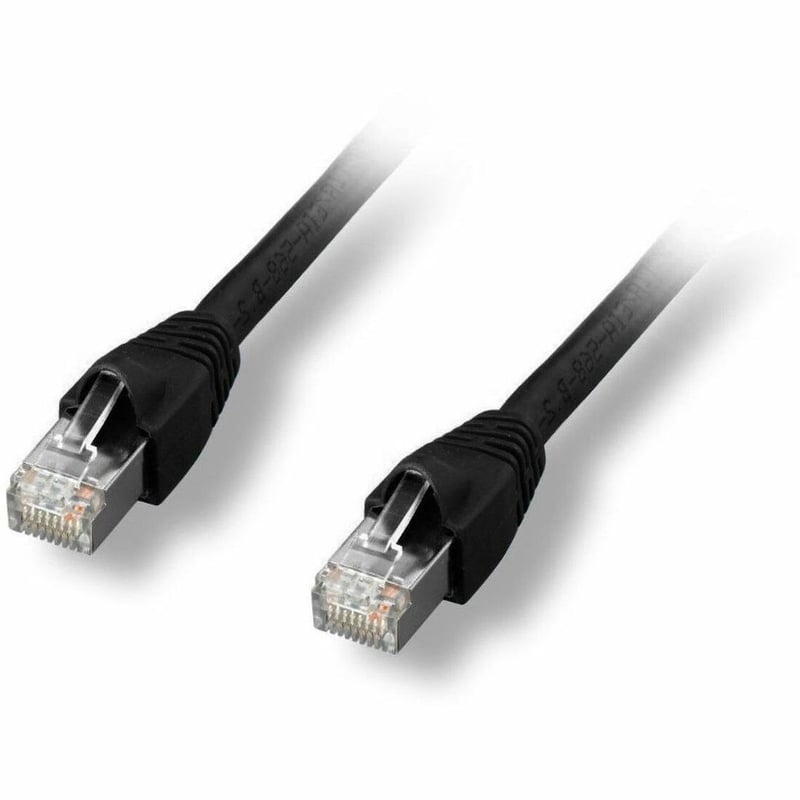 CAT6A SHIELDED PATCH CABLE BLACK 10FT.