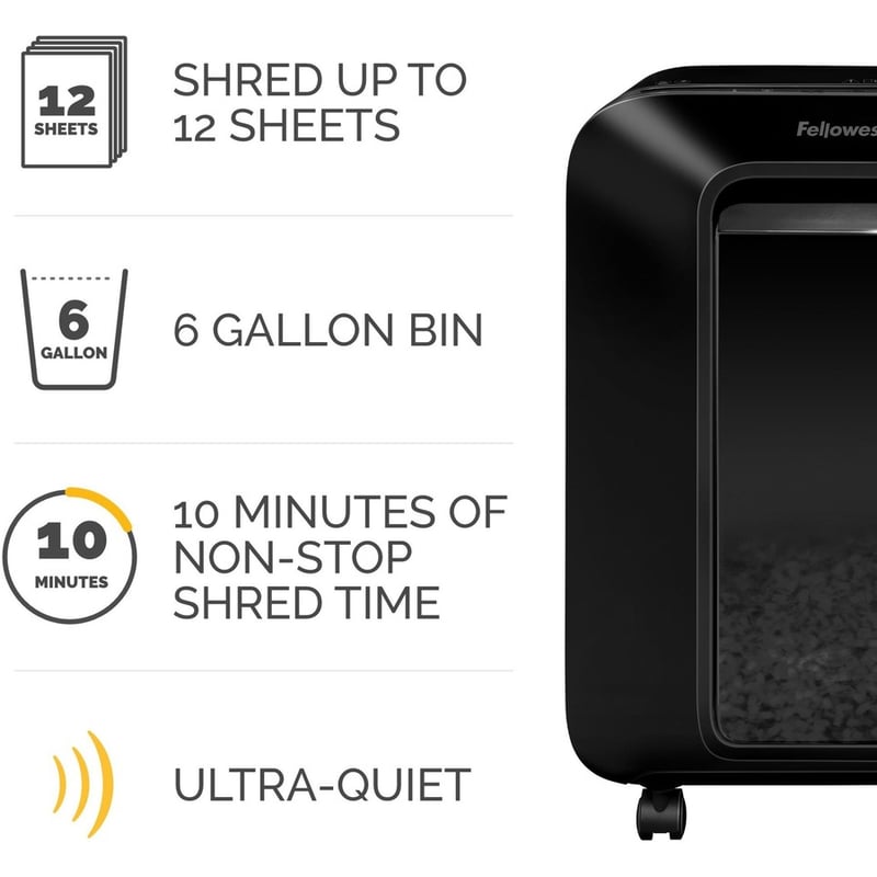 Fellowes Powershred LX200 Micro Cut Shredder - Thumbnail 3