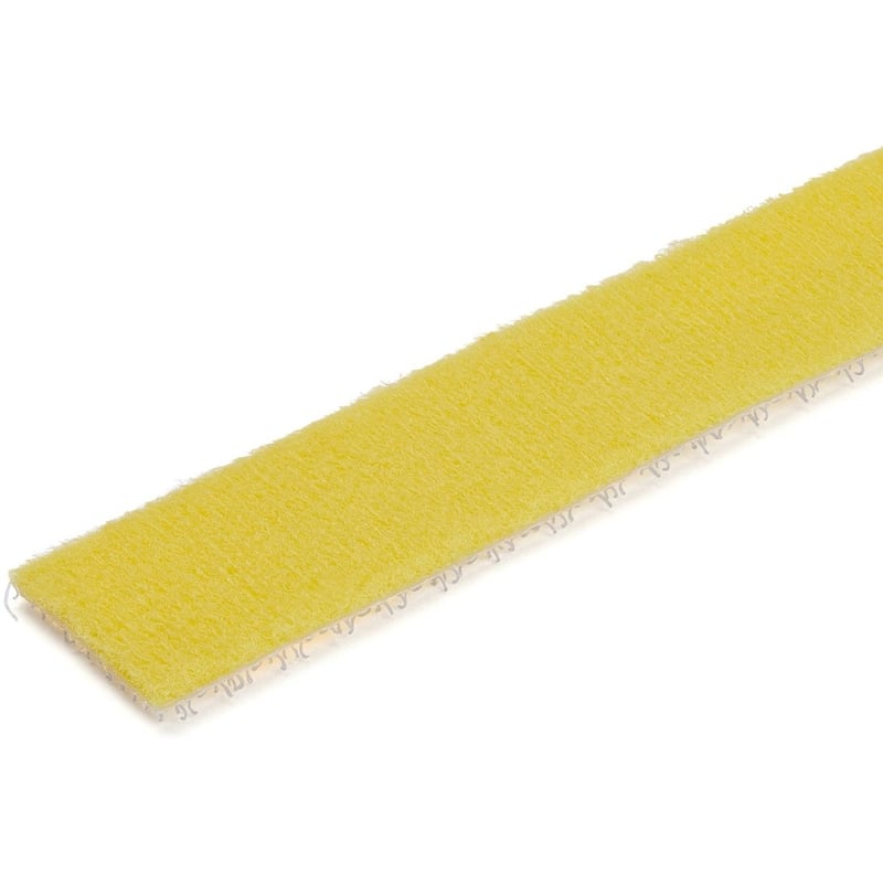 StarTech.com 25ft. Hook and Loop Roll - Yellow - Cable Management (HKLP25YW) - Thumbnail 2