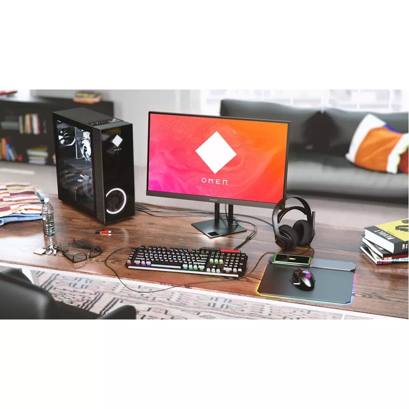 HP OMEN 30L GT13-0080 Gaming Desktop Computer - Intel Core i7 10th Gen i7-10700KF - 32 GB - 1 TB SSD - Tower - Thumbnail 3