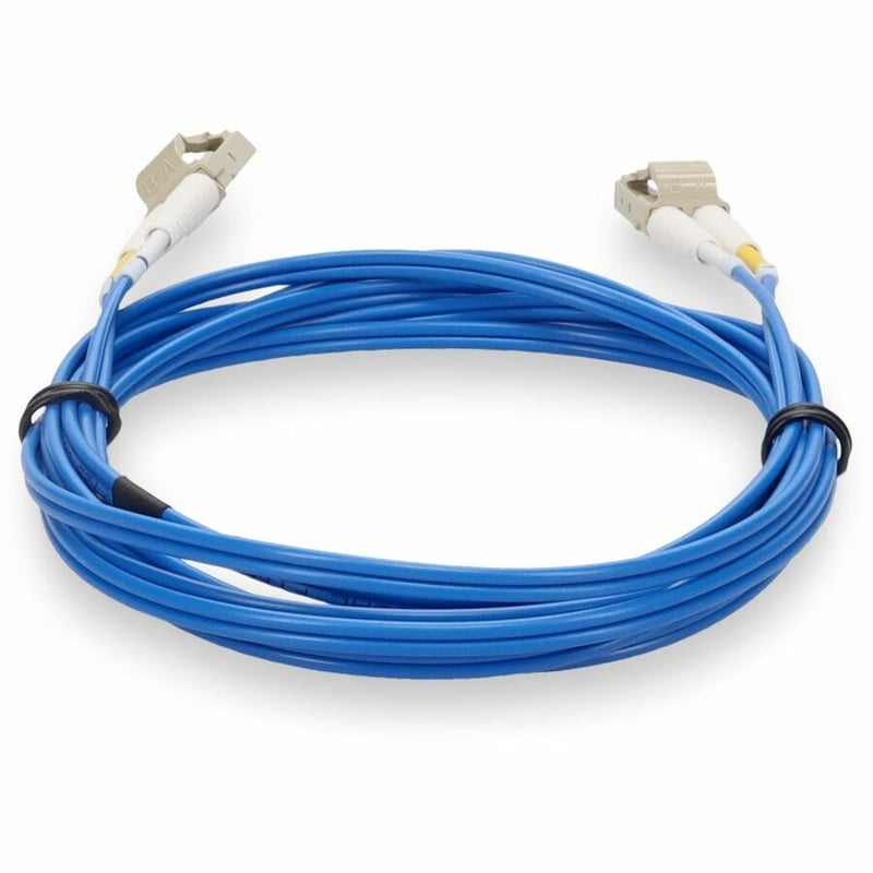 AddOn 4m LC to LC Blue OM4 Duplex OFNR (Riser-Rated) Fiber Patch Cable - Thumbnail 4
