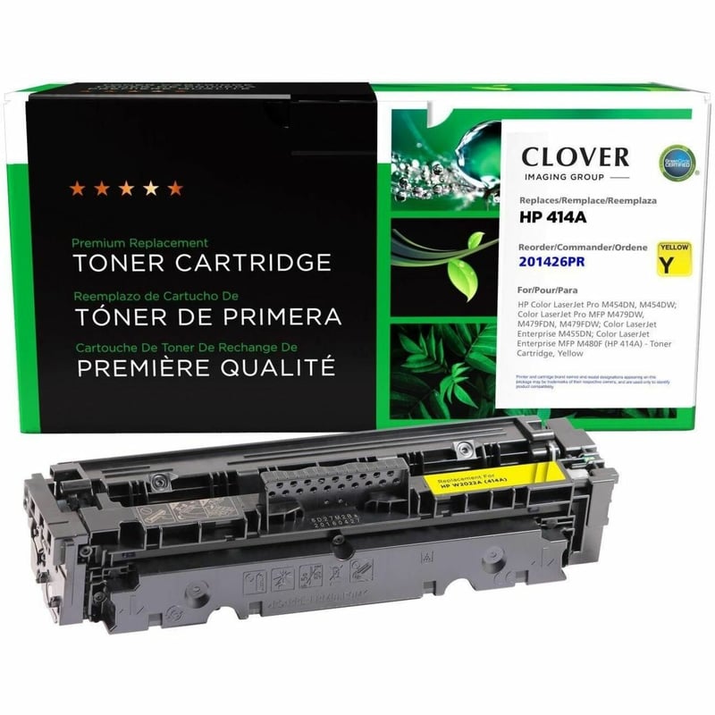 CLOVER IMAGING REMAN FOR HP W2022A 414A YELLOW NOT FOR MPS USE DOES NOT INCLUDE - Thumbnail 1