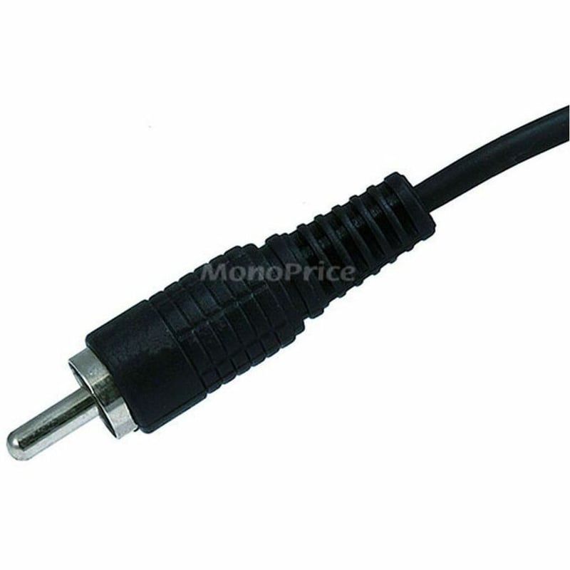 RCA PLUG/PLUG M/M CABLE - BLACK 25FT - Thumbnail 2
