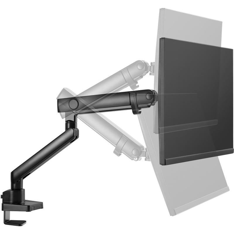 Amer Mounting Arm for Curved Screen Display, Flat Panel Display - Matte Black - Thumbnail 3