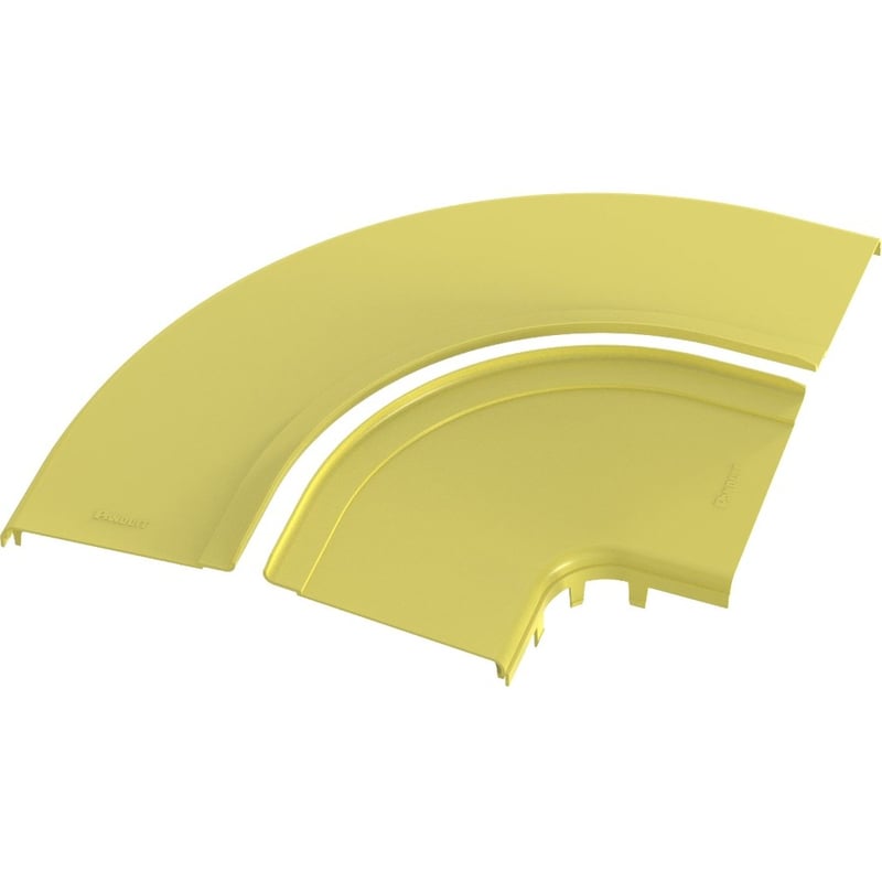 Panduit FiberRunner® Split Cover, Horizontal Right-Angle, 12x4, Black - Thumbnail 4
