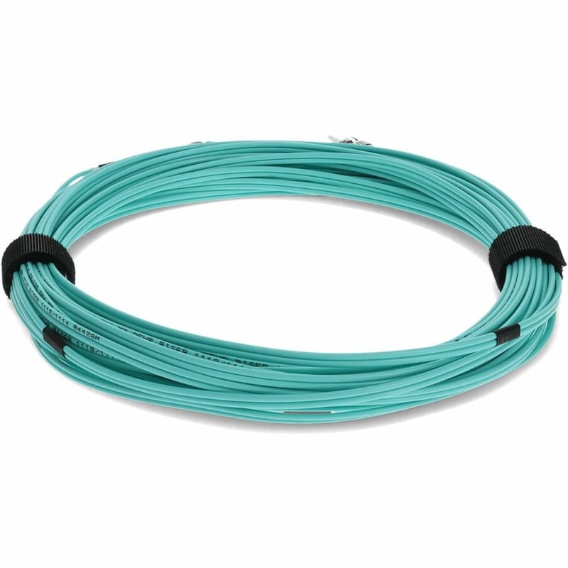 AddOn 2m ST (Male) to ST (Male) Aqua OM4 Duplex Fiber OFNR (Riser-Rated) Patch Cable - Thumbnail 4