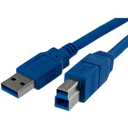 StarTech.com SuperSpeed USB 3.0 (5Gbps) Cable A to B - USB 3.0 A (M) to USB 3.0 B (M) - 480 MBytes/s or 4.8 Gbps - 3 ft - Thumbnail 1