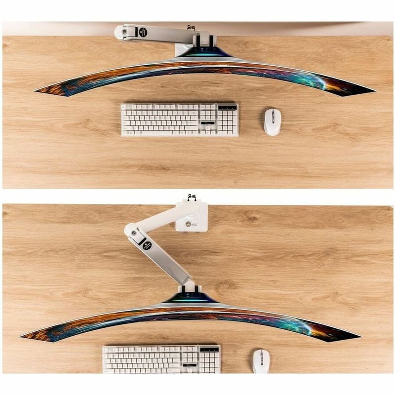 ULTRA HEAVY DUTY SINGLE MONITOR ARM DESK MOUNT - 17IN -57IN - Thumbnail 5