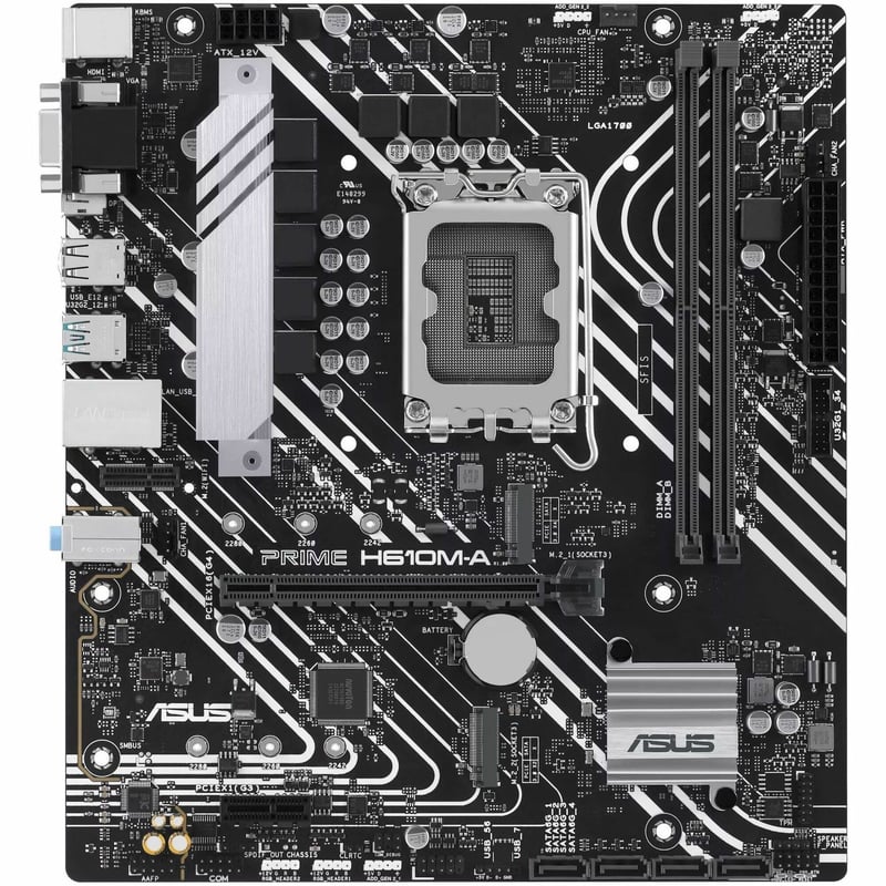ASUS PRIME H610M-A-CSM INTEL H610 (LGA 1700) CSM BUSINESS MATX - Thumbnail 1