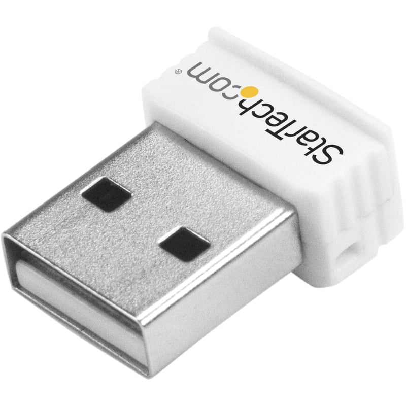 StarTech.com USB 150Mbps Mini Wireless N Network Adapter - 802.11n/g 1T1R USB WiFi Adapter - White - Thumbnail 1