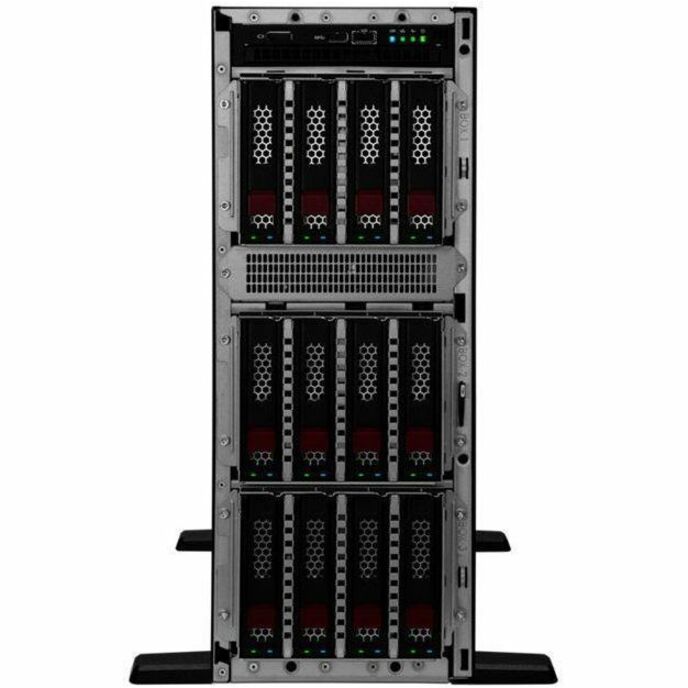 HPE ProLiant ML350 G11 4U Tower Server - 1 x Intel Xeon Silver 4410Y 2 GHz - 64 GB RAM - 960 GB SSD - (2 x 480GB) SSD Configuration - Serial Attached SCSI (SAS), Serial ATA Controller - Thumbnail 2