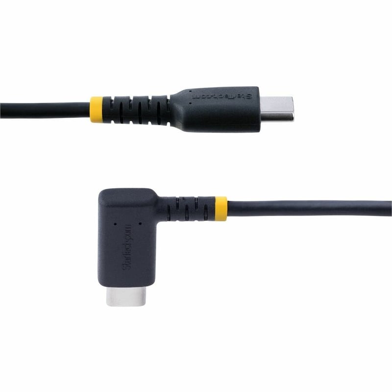 StarTech.com 6ft (2m) USB C Charging Cable Right Angle, 60W PD 3A, Heavy Duty Fast Charge USB-C Cable, Durable Rugged Aramid Fiber - Thumbnail 4
