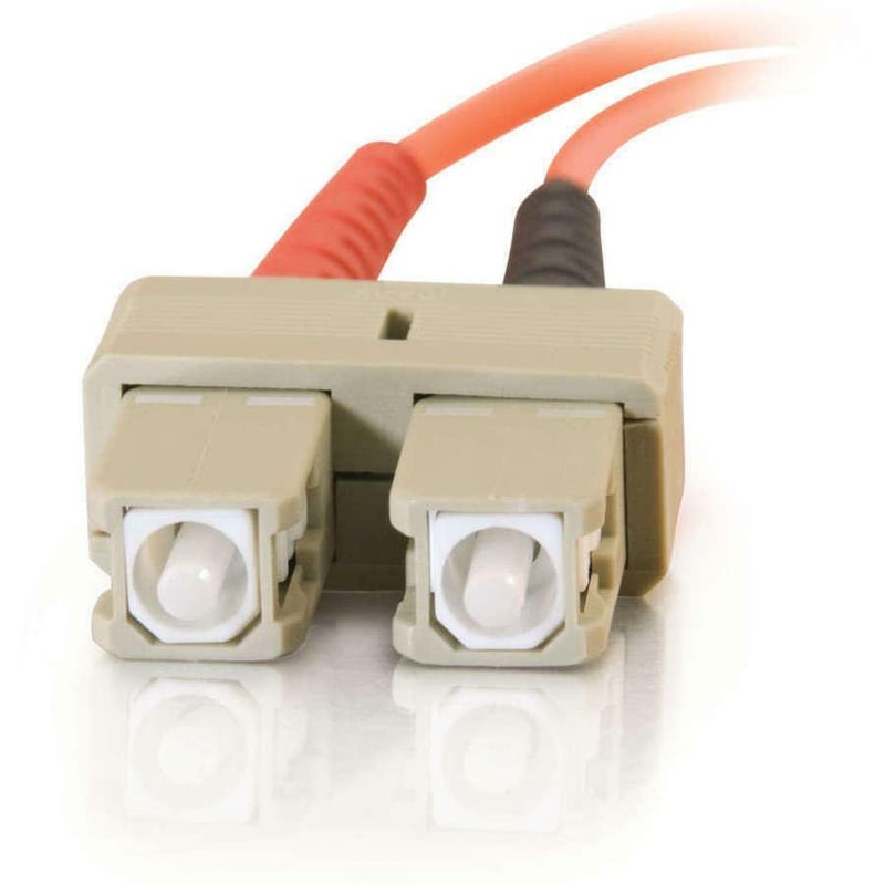 C2G 3m SC-SC 62.5/125 OM1 Duplex Multimode PVC Fiber Optic Cable (LSZH) - Orange - Thumbnail 3