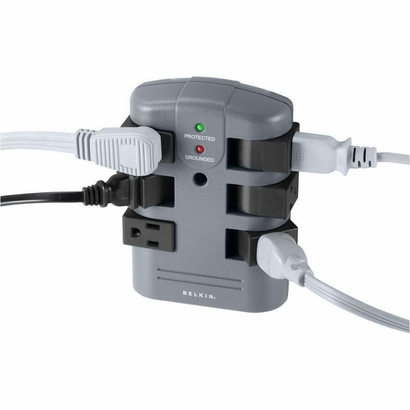 Belkin 6 Outlet Surge Protector with 6ft Power Cord - 5 pack - 1080 Joules - Thumbnail 3