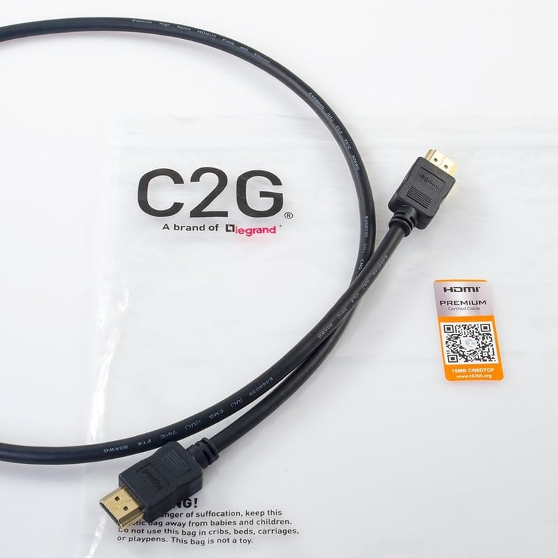 C2G 10ft Performance Premium High Speed HDMI Cable w/ Ethernet - 4K 60Hz - Thumbnail 5