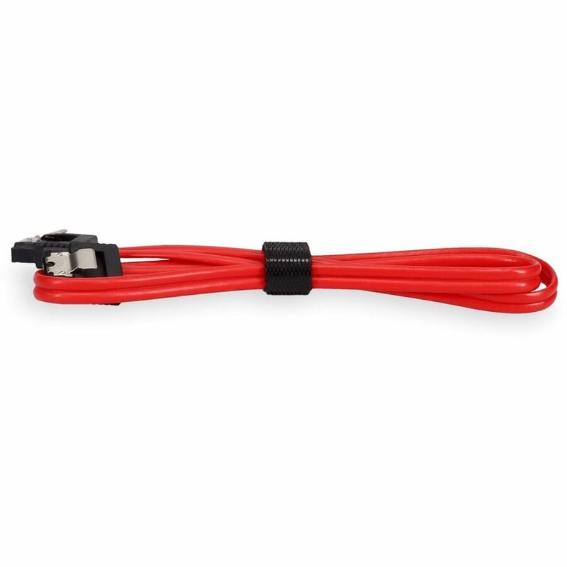 AddOn 5-Pack of 1.5ft SATA Flex Male to Male Red Serial Cables - Thumbnail 2