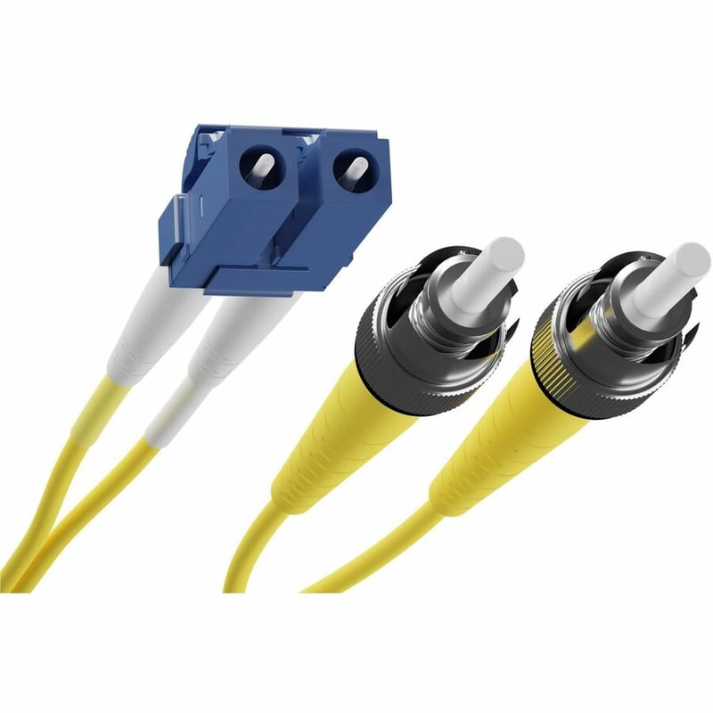 3 METER LC-ST SINGLEMODE FIBER OPTIC CABLE, YELLOW, OFNR, 9/125 FIBER, SINGLE-MO - Thumbnail 2