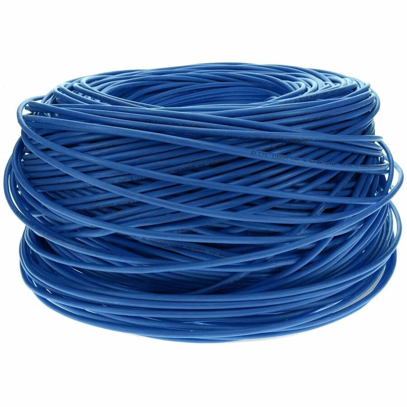 AddOn 1000ft Non-Terminated Blue CAT 6 Shielded PVC Bulk Cable - Thumbnail 4