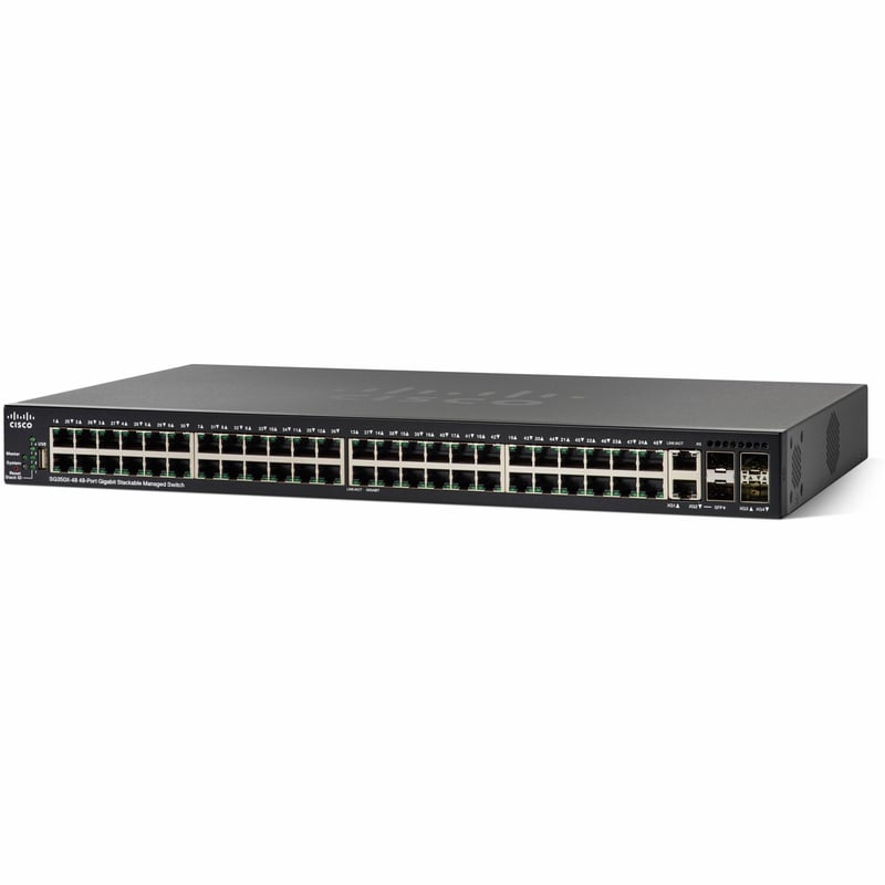 CISCOSG350X48MP48PORTGIGABITPOESTACKABLESWITCHREMANUFACTURED - Thumbnail 1