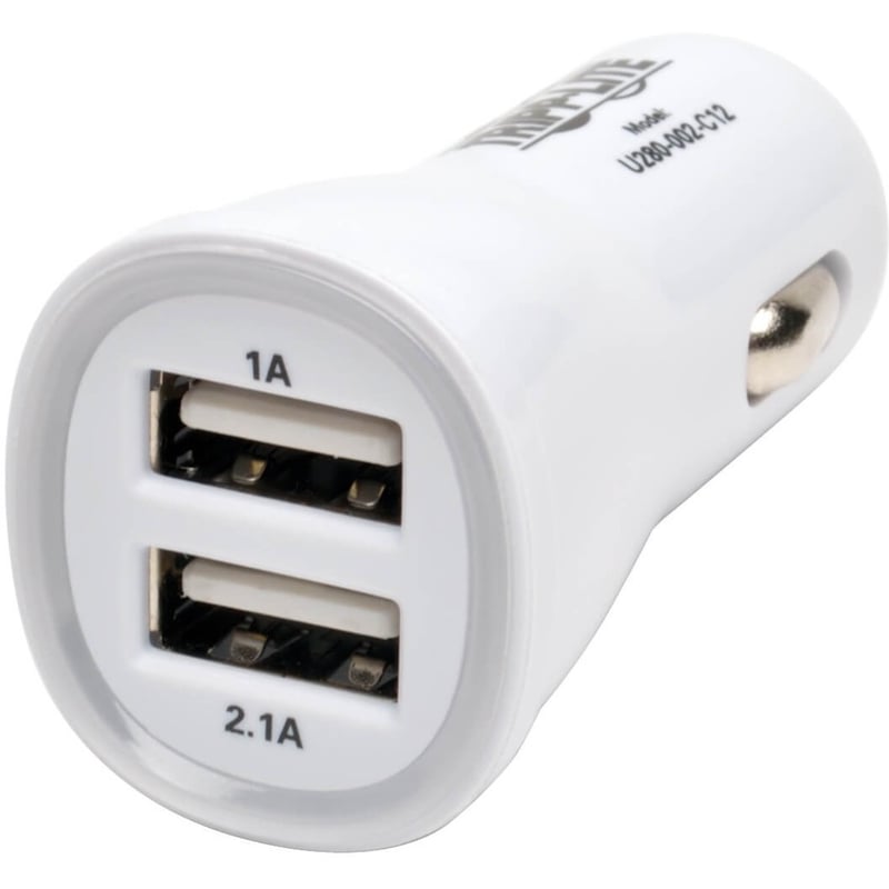 Tripp Lite by Eaton Dual USB Tablet Phone Car Charger High Power Adapter 5V / 3.1A 15.5W - Thumbnail 1