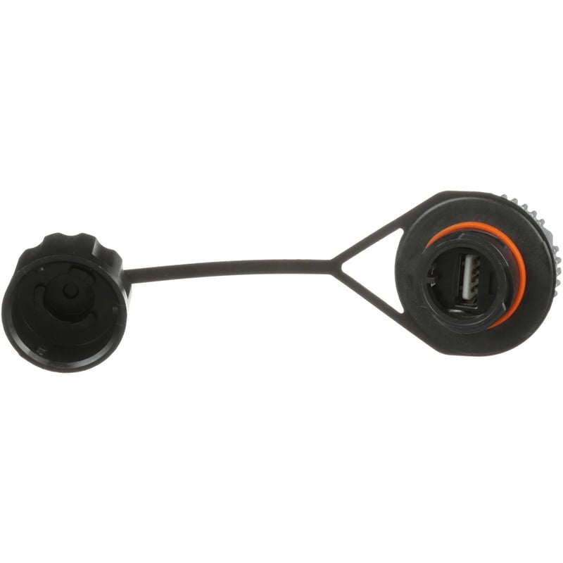 IndustrialNet Industrial USB Female A-A 2.0 Bulkhead Coupler - Thumbnail 1