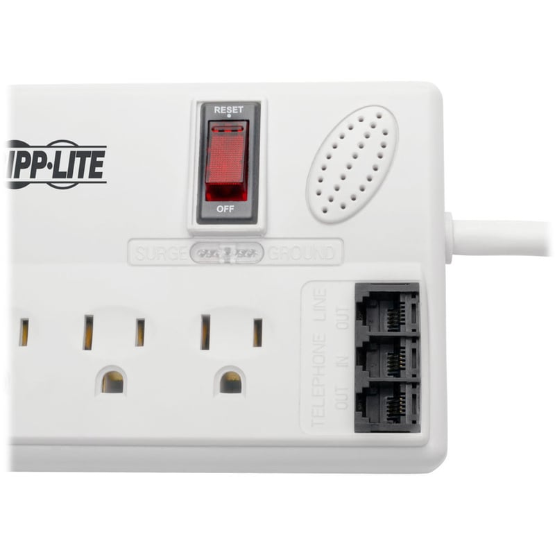Tripp Lite by Eaton Protect It! 8-Outlet Computer Surge Protector 8 ft. (2.43 m) Cord 3150 Joules Tel/Modem/Fax Protection TAA - Thumbnail 4