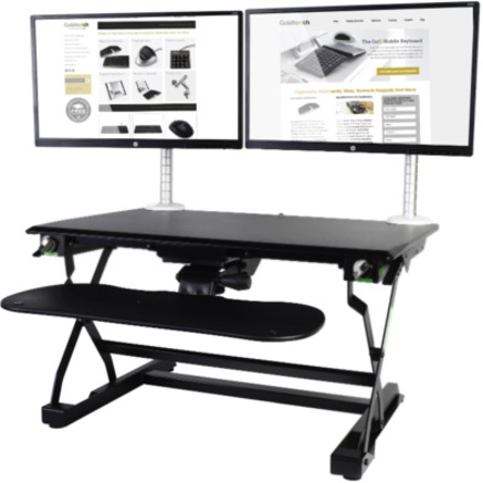 Goldtouch EasyLift Pro Sit and Stand Desk with Keyboard Tray - Thumbnail 3