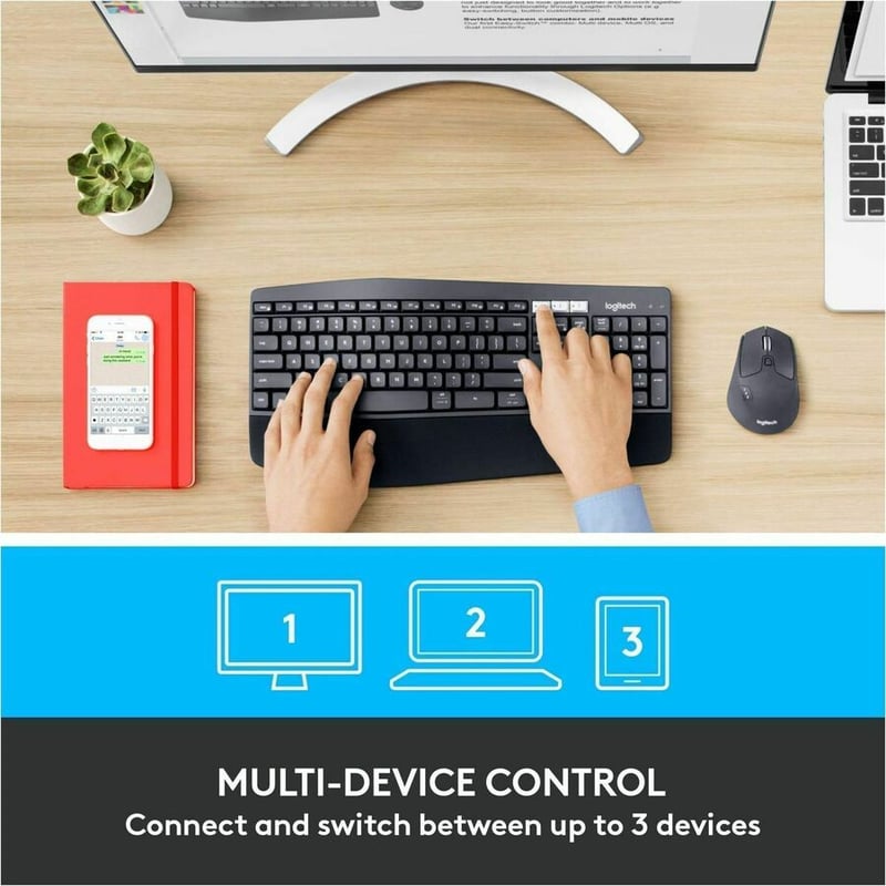 Logitech MK850 Performance Wireless Keyboard and Mouse Combo - Thumbnail 2