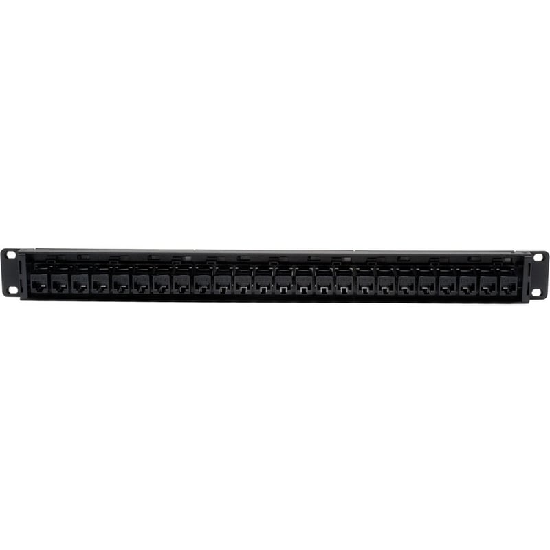 Tripp Lite by Eaton 24-Port Cat5e Cat5 Feedthrough Patch Panel Rackmount 1URM RJ45 Ethernet TAA - Thumbnail 5