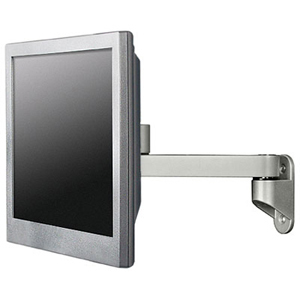 SUPPORTS MONITORS/TVS UP TO 43IN AND 28 LBS. OFFERS 10.5IN EXTENSION, 190 TILT